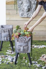 11" x 13" x 22" Greek God Statue Planter with Legs