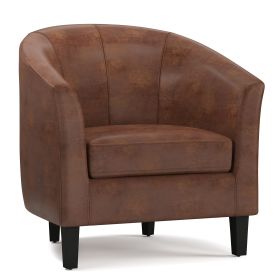 Austin - Tub Chair - Distressed Saddle Brown