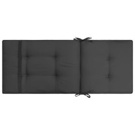 vidaXL Garden Chair Cushions 2 pcs Anthracite 47.2"x19.7"x2" (Option: as picture)