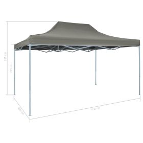 vidaXL Foldable Tent Pop-Up 9.8'x14.8' Anthracite (Option: as picture)