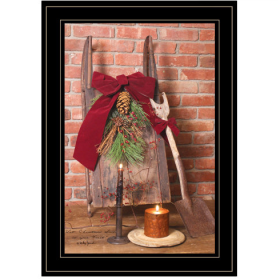 Let Christmas Live By Billy Jacobs, Ready To Hang Framed Print, Black Frame (Option: Multicolor)