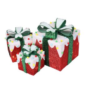 3pcs60 Iceberg Effect Colored Cotton Balls, Battery Version Not Included, Courtyard Gift Box Decoration (Option: 3pcs)