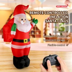 Remote-controlled Inflatable Santa Claus Is Easy To Operate Intelligently. With Its Cute Look, It Creates A Festive Atmosphere Effortlessly (Option: Inflatable Santa Claus)