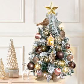 55cm Plush Christmas Tree With LED Light No Shipments On Weekends, No Temu Sales Allowed (Option: Woodland)