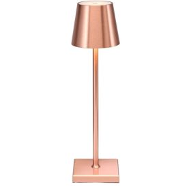 Dimmable LED Battery Table Lamp, USB LED Light for Bedside Tables (Color: Pink)