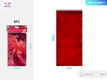 Red Aluminum Film Self-adhesive Bag 8PC (Option: 8PC)