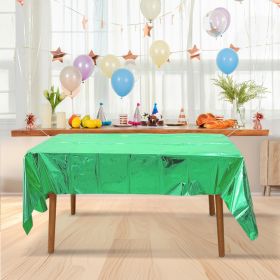 Aluminum Tablecloth Christmas Green (Color: Green)